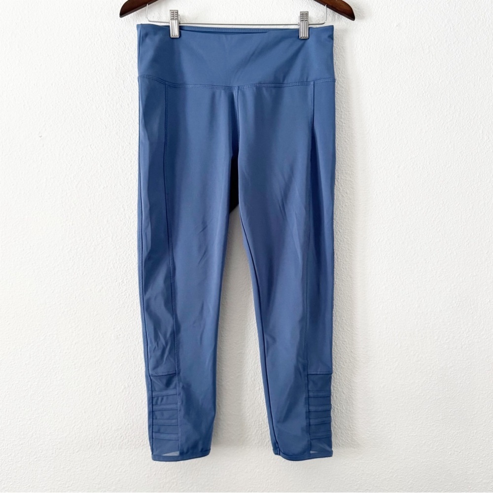 Absolutely Fit Athletic Yoga Mesh Lounge Legging Pants Casual Cropped Large NEW